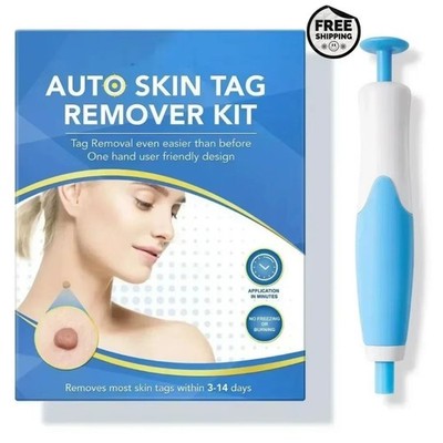 2-IN-1 Auto Skin Tag Removal Tool Kit Painless Skin Label Mole Acne Wart Removal