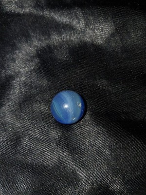 Vintage .66 Blue Swirl Marble Akro Peltier Alley Akro 