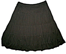 VTG Maxi Skirt 1X Chiffon Flowy HUGE Full Sweep Witchy Whimsigoth Fairy BOHO