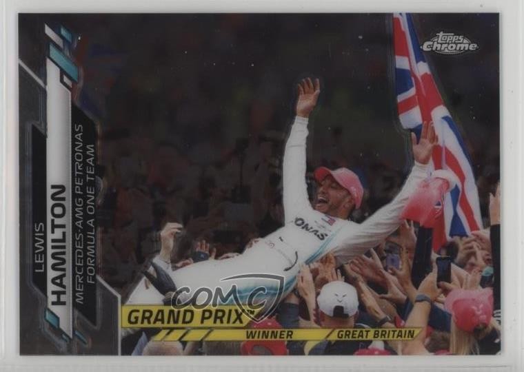 2020 Topps Chrome Formula 1 Grand Prix Winners Lewis Hamilton #142 Rookie RC
