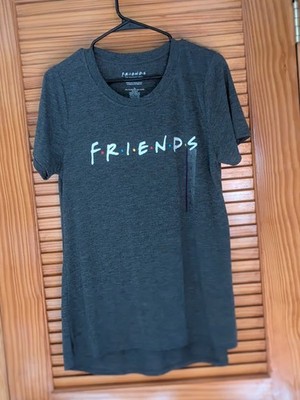 NWT Womens XL  FRIENDS  F.R.I.E.N.D.S. Soft Gray Polyester & Rayon 