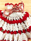 4 Vintage Hand Made Crochet Doll Dresses Hats etc 7-8" Dolls Estate Lot (R) — photo 6
