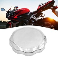 Modisch Silber Metall Motorrad Kraftstofftank Abdeckung Einfach Anzubringen