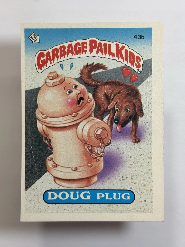 1985 Topps Garbage Pail Kids GPK -Series 2 -Glossy #43b DOUG PLUG (NM) See PICS! - Image 3 of 4