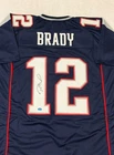 Tom Brady New England Patriots Signed Football Jersey COA