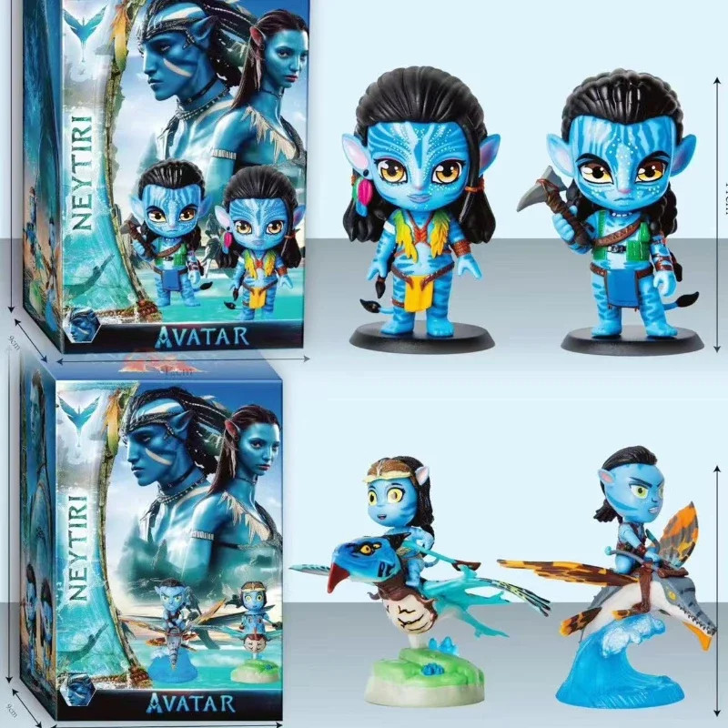 アバター Neytiri & Jake Sully フィギュアセット Avatar 2 Neytiri & Jake Sully PVC Figure Model Toys 12cm