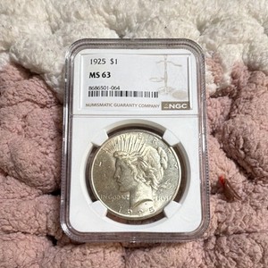 1925 Philadelphia Peace Silver Dollar NGC MS 63