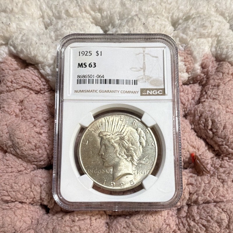 1925 Philadelphia Peace Silver Dollar NGC MS 63