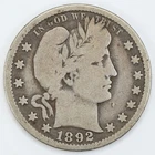 1892-O Barber Quarter T2 Blocked "A" in America Silver 25c