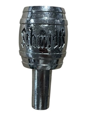 Vintage Schmidt's Beer Philadelphia Vintage Chrome Figural Keg Barrel Tap Handle