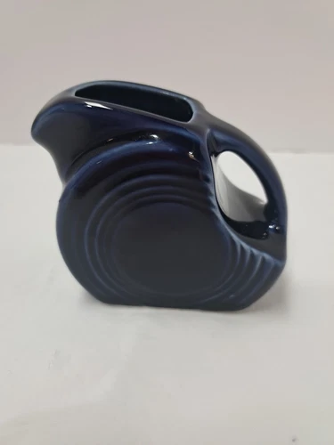 FIESTA MINI COBALT BLUE DISC PITCHER/CREAMER NEW/ RETIRED HOMER LAUGHLIN USA
