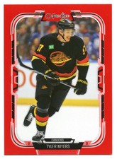 Hockey card | Red Border Tyler Myers #65 | O-Pee-Chee 2025-26