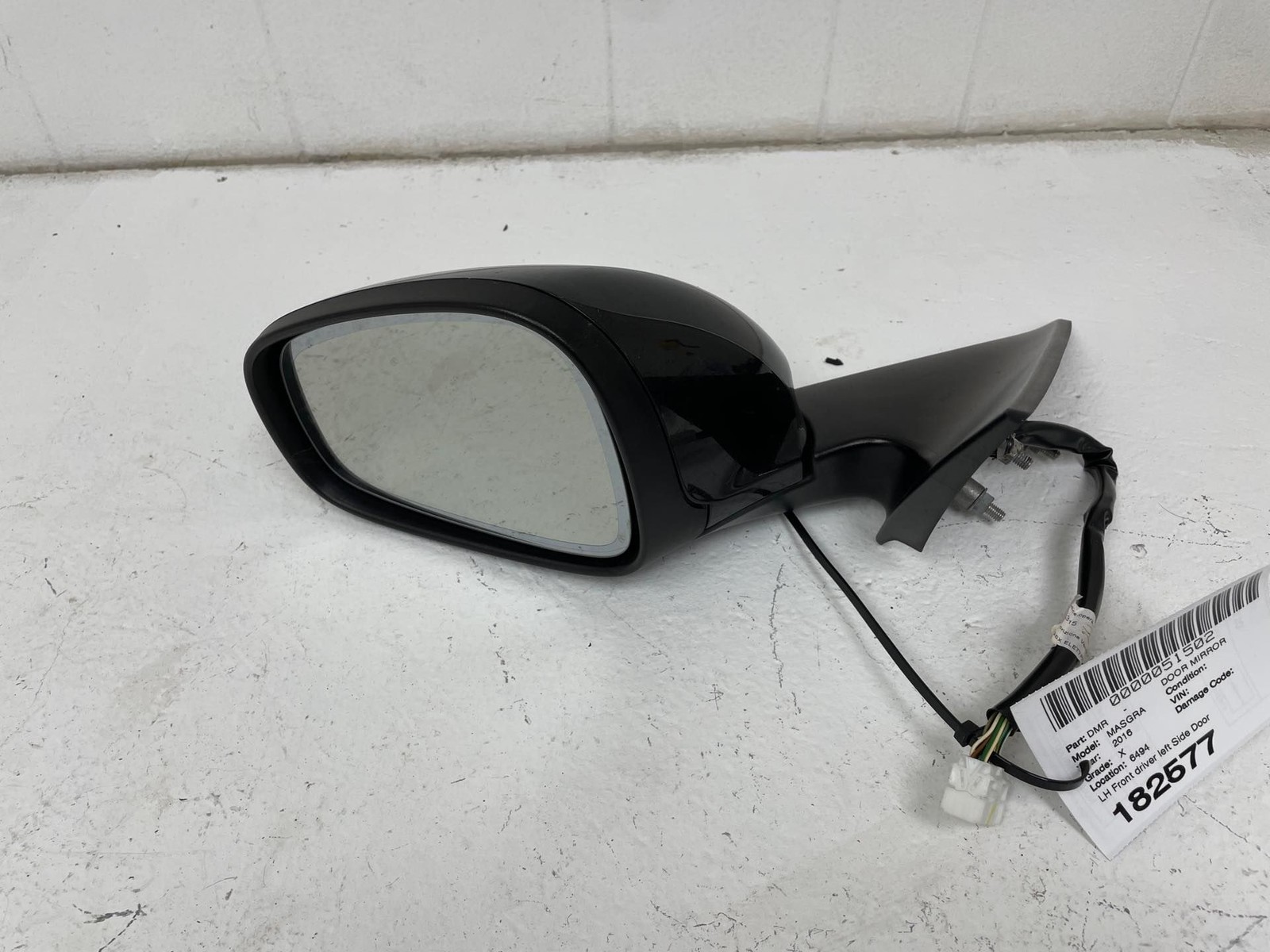 2007 - 2016 MASERATI GRANTURISMO OEM LH Front driver left Side Door Mirror