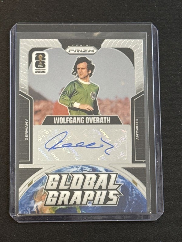 Wolfgang Overath 2026 Panini Prizm World Cup #GG-WO Global Graphs Auto