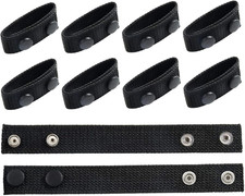10Pcs Duty Belt Keeper Nylon Tactical Keeper with Double Snaps for Security Poli