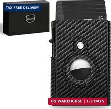 Airtag Wallet for Men Pop Up Card Holder Magnetic Slim RFID Blocking Mens Gift