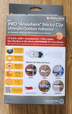 Simple Living Max Pro Anywhere Sticky Clip Light Adhesive 15 clips total 