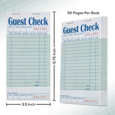 30 Pack Guest Checks Servers 1500 Orders Server Note Pads Check Waitress Notepad