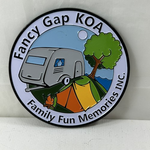 Koa Fancy Gap NC Fridge Magnet, Vintage Metal
