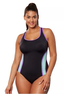 AQUABELLE SZ 14 EXTRA LIFE CHLORINE RESISITANT SWIMSUIT-TUMMY CONTROL L3
