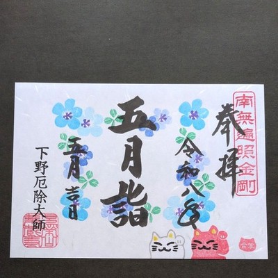 Superschnäppchen Shimotsuke Yakuyoke Daishi May visit Wonderful Nemophila Lovely