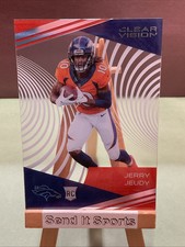 2020 Panini Chronicles Jerry Jeudy CV-14 RC Acetate Clear Vision Rookie Blue /99
