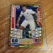 Topps Match Attax World Cup 2014 Steven Gerrard England Star Player #91 Karte 