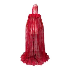 Hooded Cloak Long Cape Women Costume Accessory for Medieval Costumes Masquerade