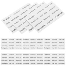 10 Sheets Cosmetics Dispenser Bottle Sticker Self-Adhesive Label Stickers