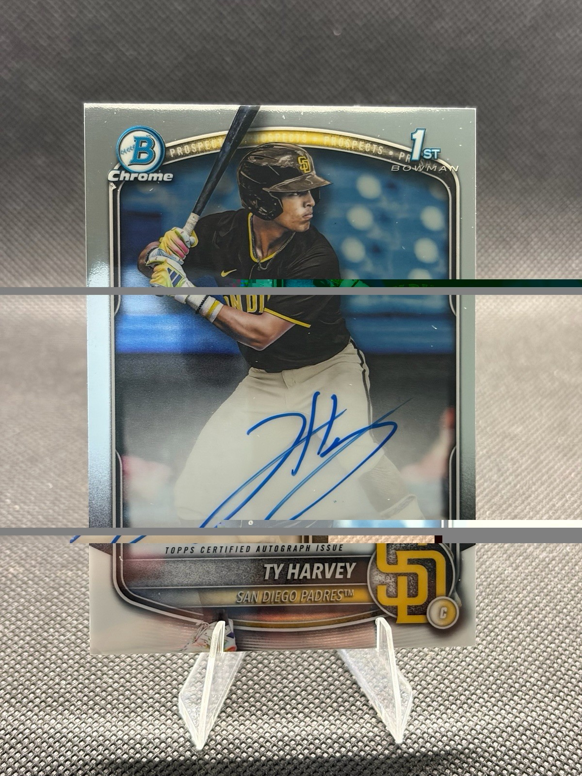 2025 Bowman Draft Chrome CPA-TH TY HARVEY 1st On Card  Auto - San Diego Padres
