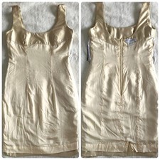 Christian Dior 2007 Galliano Gold Silk Tank Dress FR36 Archive Good Condition JP