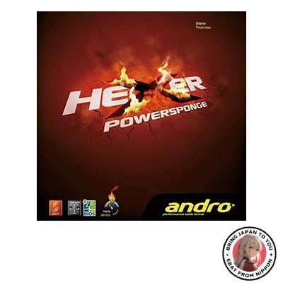 New andro Table Tennis Rubber Hexer Power Sponge Rotational Tension Inverted