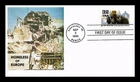 DR JIM STAMPS US COVER WORLD WAR II UPROOTED MILLIONS FDC ROMP CACHET 2 OF 3
