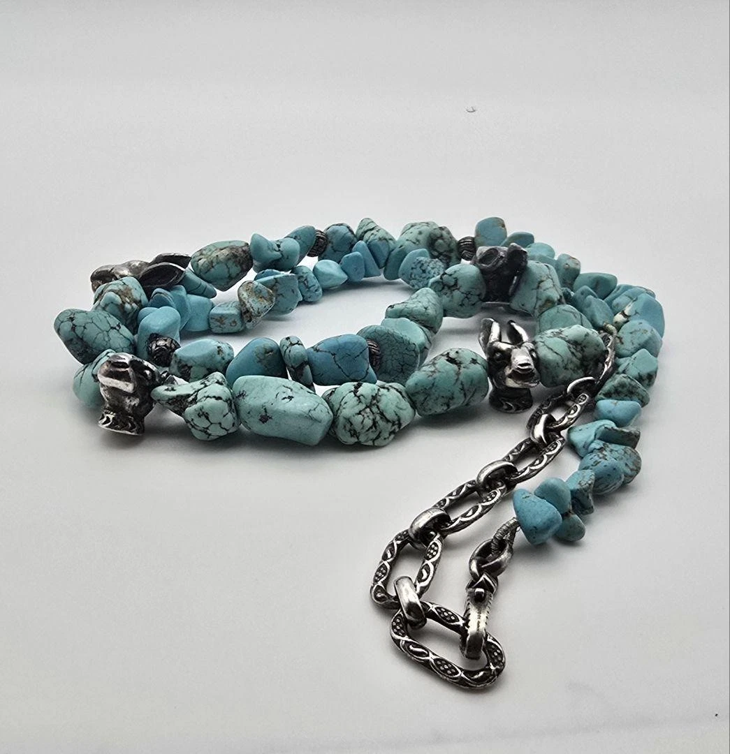 Collana Gucci Rabbia Foresta Coniglio Turchese