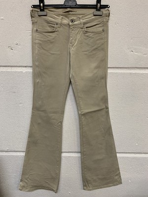Mavi Damen Jeans Schlagjeans Marie Low Rise, Flare Beige Sand 26 32 W26 L32