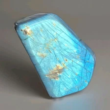 Natural Polished Blue Labradorite Freeform with Flash - USA
