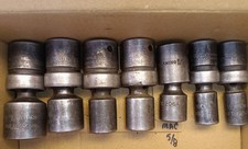 7 Pc Snaponmac 12 Dr 6-point Sae Impact Swivel Sockets Ipl-32 2824221816