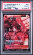 2023 ONE PIECE JPN AWAKENING OF THE NEW ERA 1ST ANNIV MONKEY D. LUFFY PSA 10