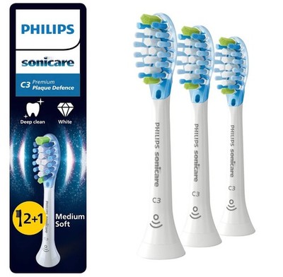 3er Pack Philips Sonicare C3 Premium Plaque defence Bürsten
