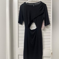 GOOD TIME Small Black Cutout Dress