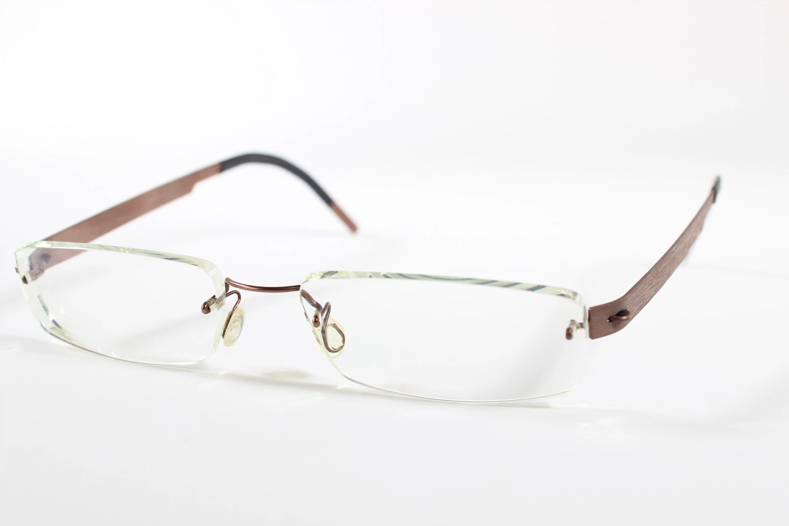 LINDBERG SPIRIT TITANIUM Eyeglasses 071/4153 Men Bronze Rimless Glasses Frames