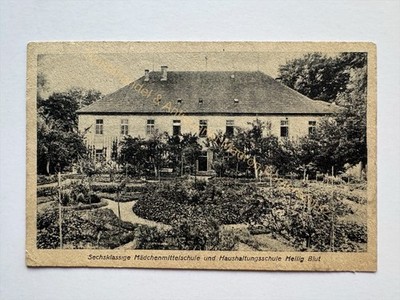 AK Heilig Blut, Sechsklassige Mädchenmittelschule, um 1922 Erding