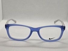 Nike 5509 417 Matte Blue Eyeglasses Frames 48-17-130 Kids Youth Full Rim