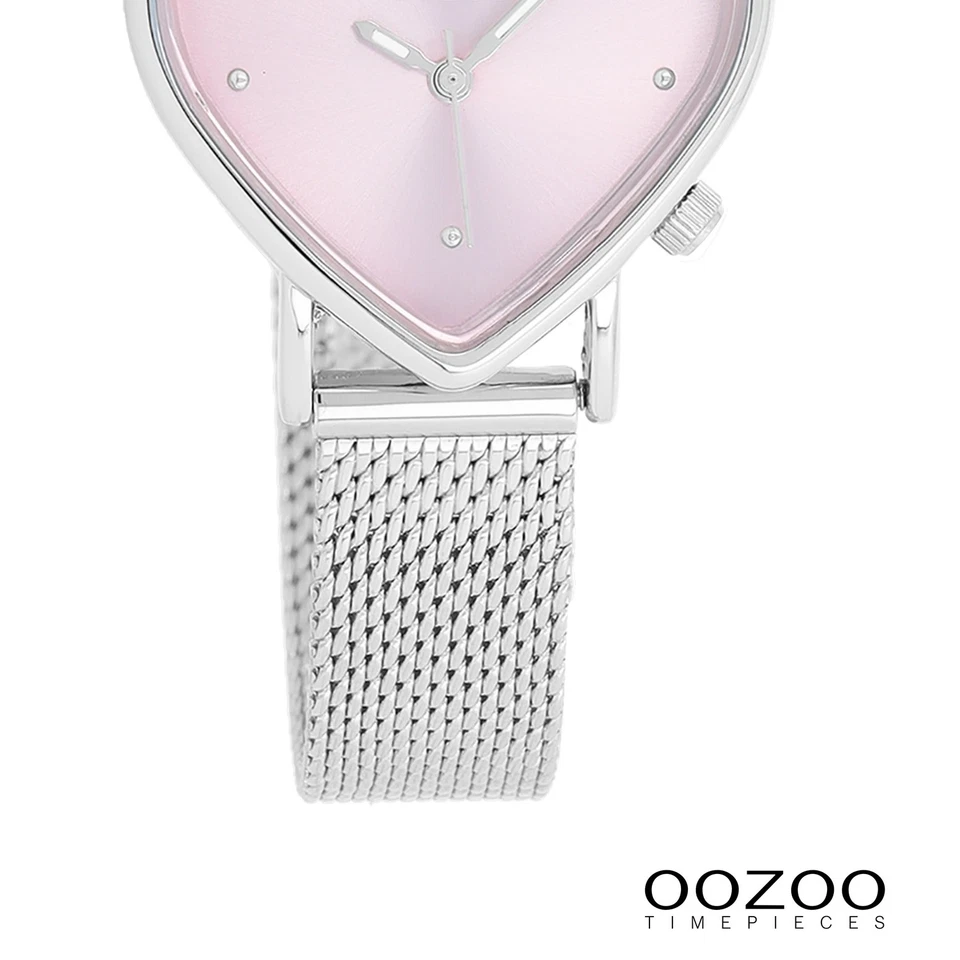 Oozoo Orologio da Polso da Donna Oozoo Timepieces Analogico Metallo Argento - Immagine 3 di 3