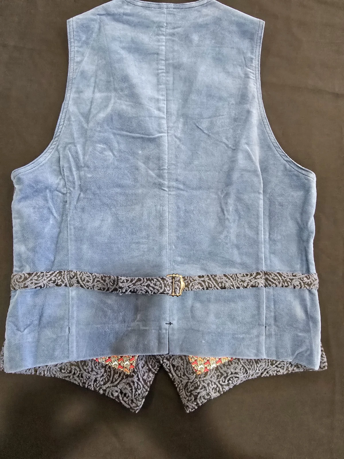 Garry's Earth Vest Handcrafted Made In Italy Size M Cod.34 - product detail image 11