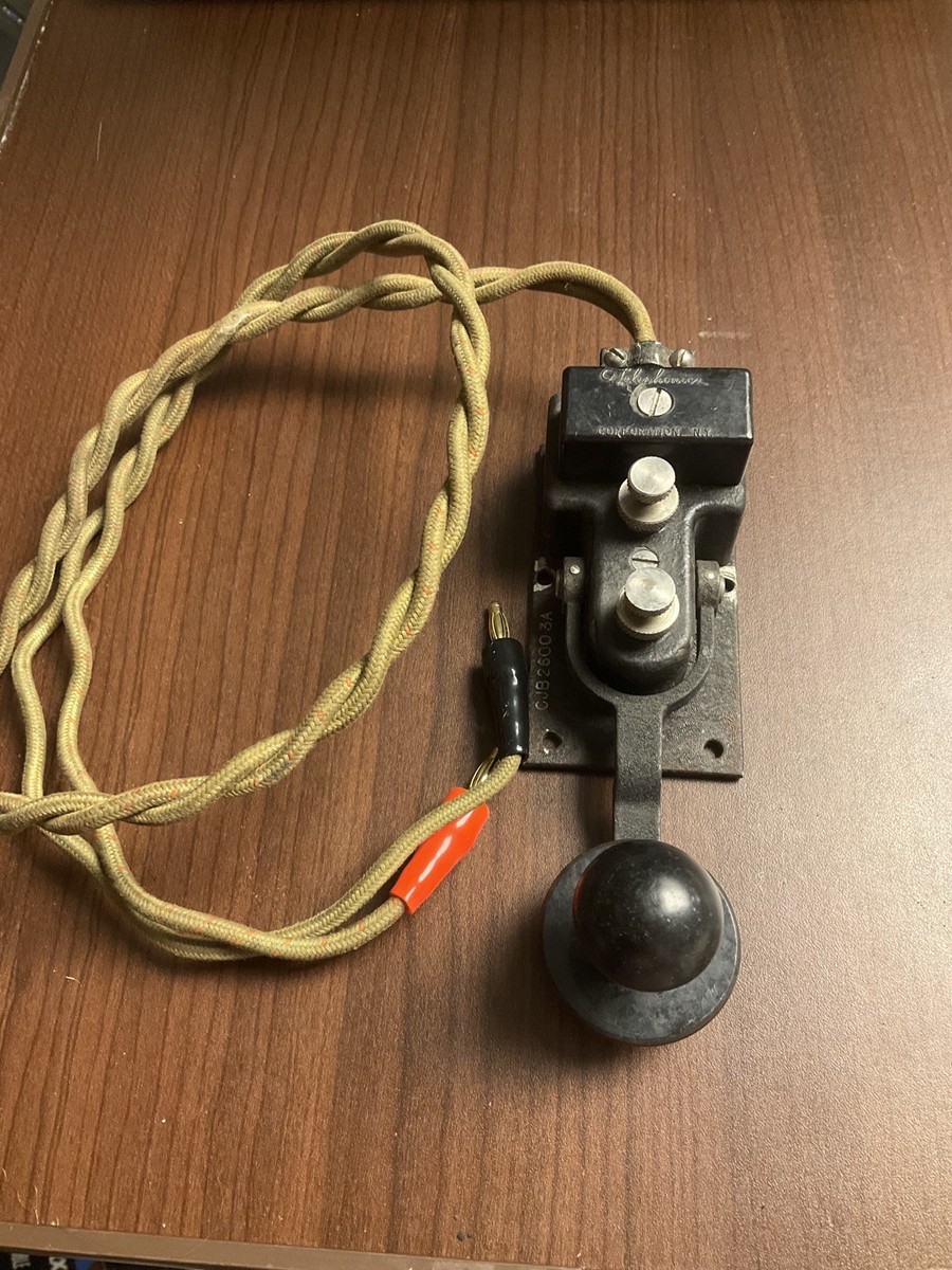 Clé Télégraphique Morse US Navy Vintage CTE-26003A – Telephonics