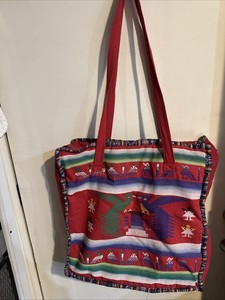 Latin American Guatemala Huipil Ethnic Hand Woven Textile Bag Handmade Woven VTG