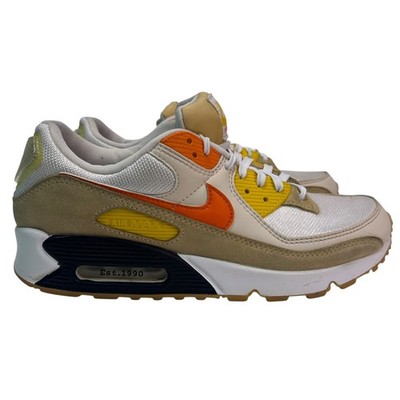 Nike Air Max 90 SE Frank Rudy FB4315-100 Cream Orange Mens Size 10 Sneakers