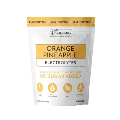 Orange Pineapple Electrolytes   30 Serving Hydration Drink Mix with Coconut W...