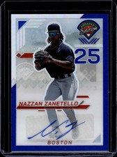 2025 Panini Prospect #107 Nazzan Zanetello Holo Prospect Ticket - Blue #/149